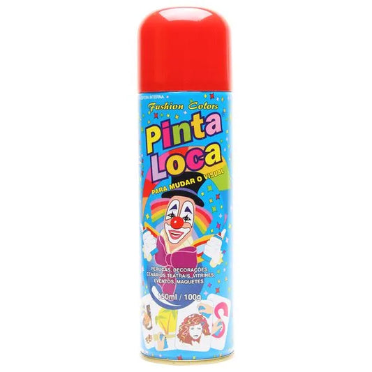 Spray Colorido - Pinta Loca vermelho 150ml