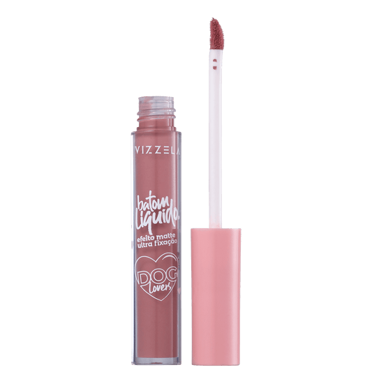 Vizzela Cosméticos Dog Lovers Cor 02 Shih Tzu - Batom Líquido 3,5g