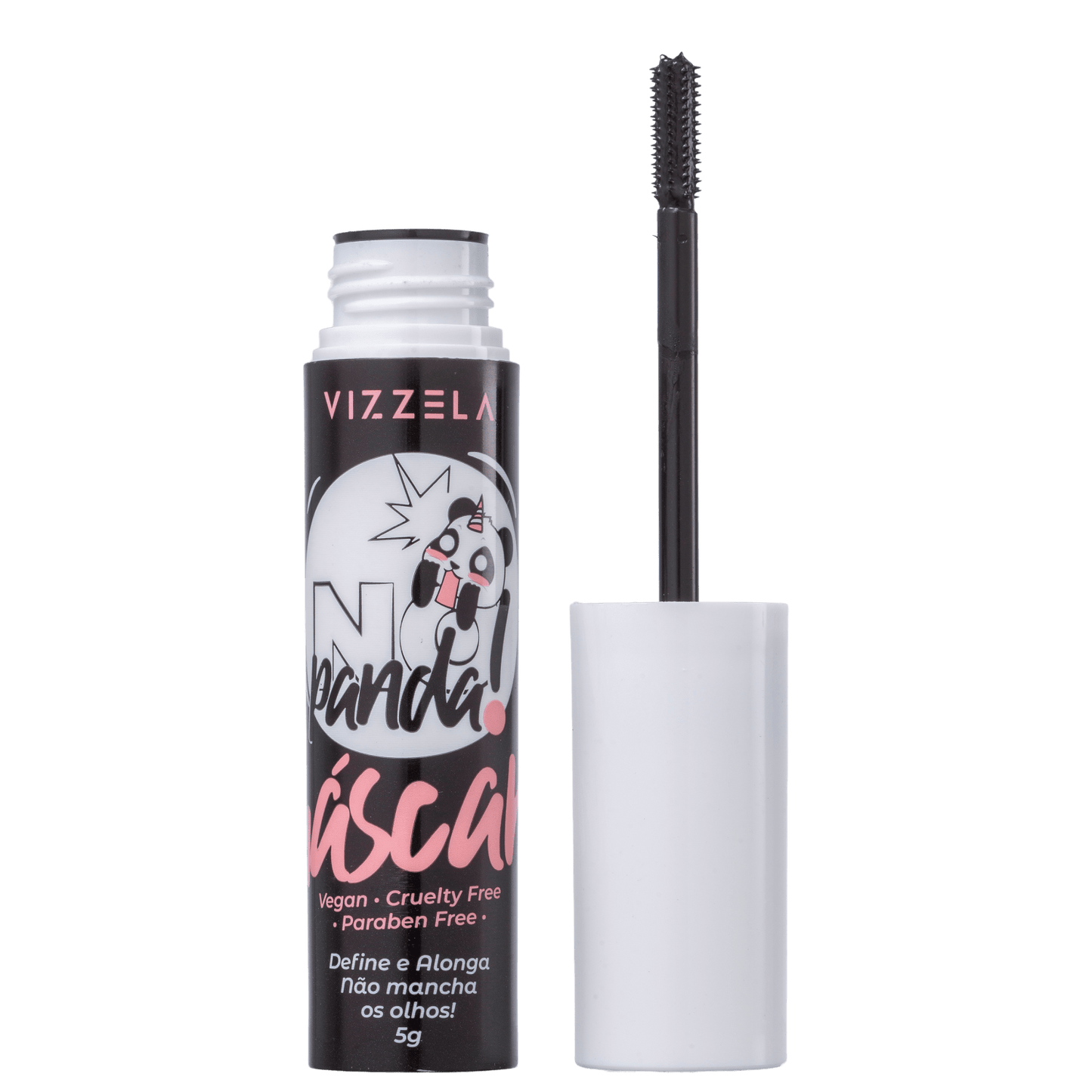 Vizzela Cosméticos No Panda Preta - Máscara para Cílios 5g