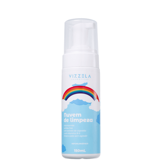 Vizzela Cosméticos Nuvem de Limpeza - Espuma de Limpeza Facial 150ml