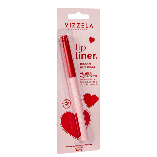 Vizzela Lip Liner Cor 04 Guerreira - Lapiseira Labial 0,24g