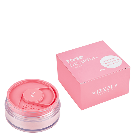 Vizzela Rose Powder - Pó Solto Facial Rosa 10g