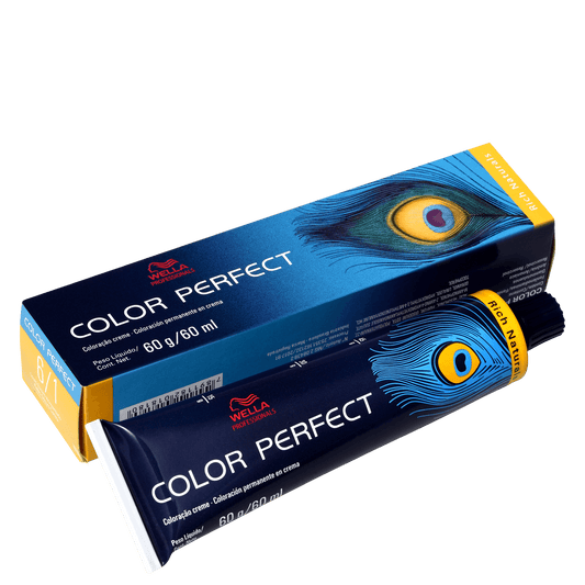 Wella Professionals Color Perfect 6/1 Louro Escuro Acinzentado - Coloração Permanente 60g