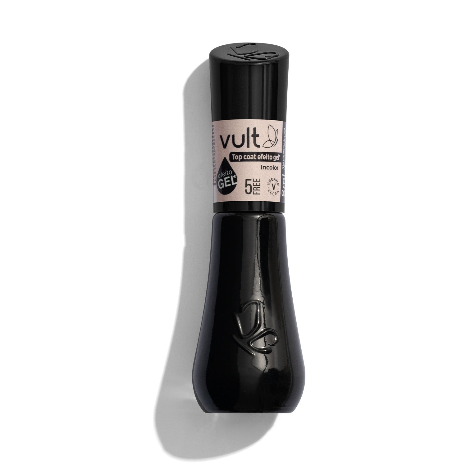 Vult 5Free Top Coat - Finalizador de Esmalte Efeito Gel 8ml