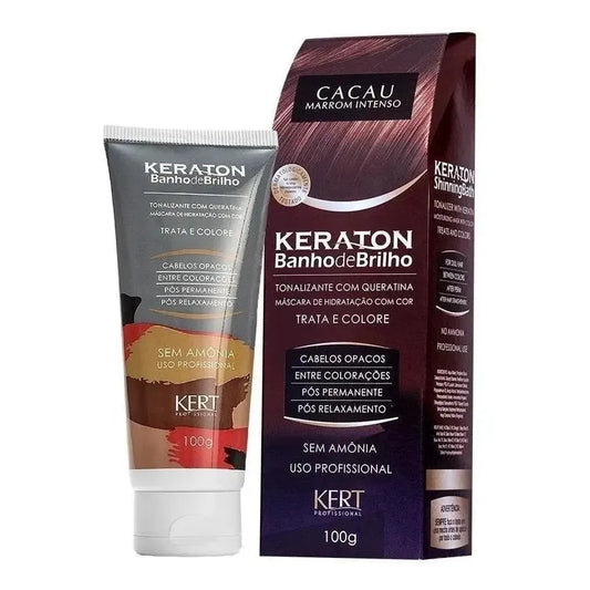 Banho de Brilho Keraton cacau marrom intenso 100g