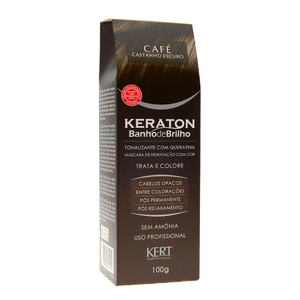 Banho de Brilho Keraton café castanho escuro 100g