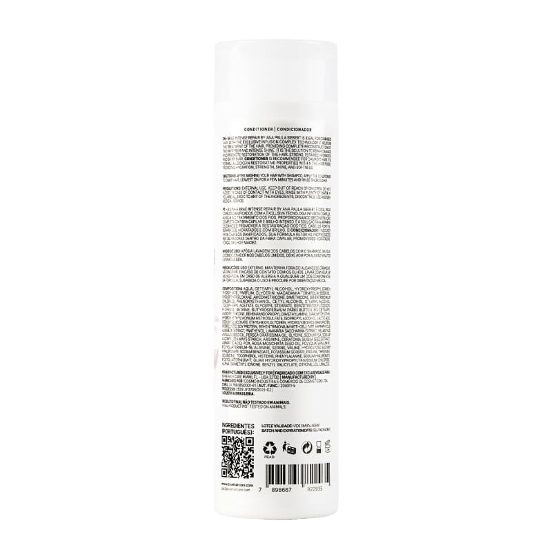BRAÉ Ana Siebert Intense Repair - Condicionador 250ml - verso