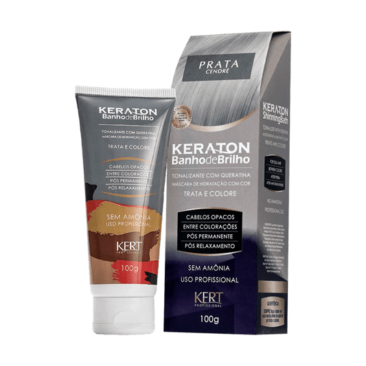 Banho de Brilho Keraton prata cendre 100g