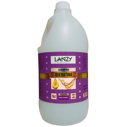 Shampoo profissional queratina Lanzy Cosméticos 5 litros