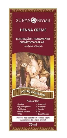 Tintura Surya Henna Creme louro dourado 70ml