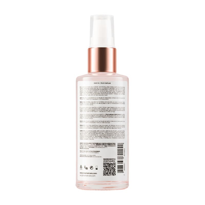 BRAÉ Ana Siebert Blonde Oil - Óleo Capilar 60ml - verso