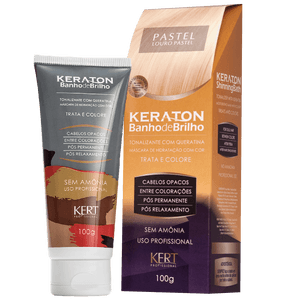 Banho de Brilho Keraton pastel louro pastel 100g