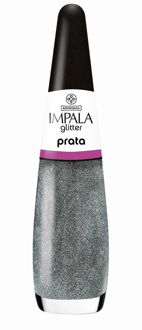 Impala Prata - Esmalte Glitter 7,5ml