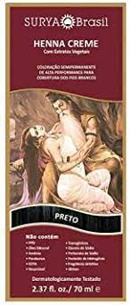 Tintura Surya Henna Creme preto 70ml